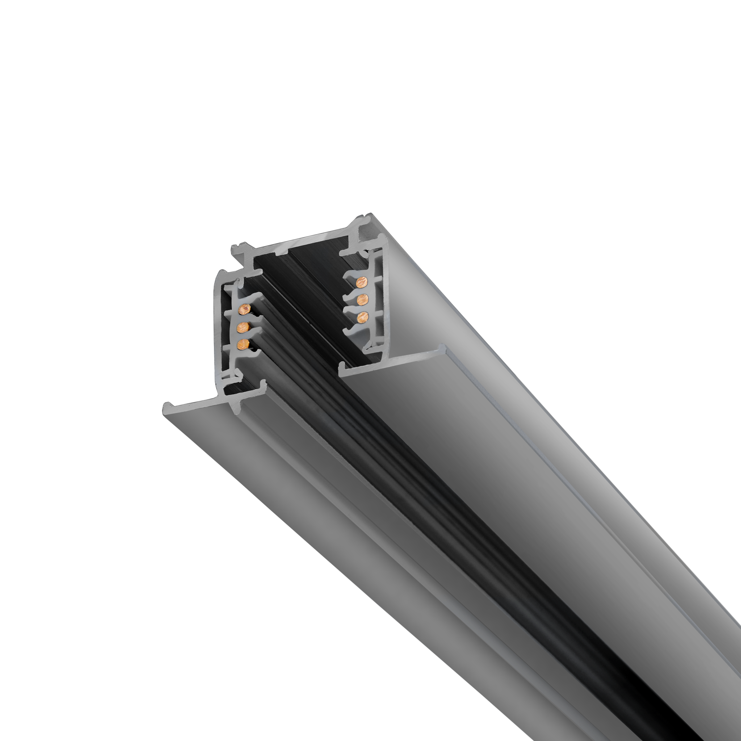 3 Circuit Power Track DALI Fixed Recessed Accessory Silver