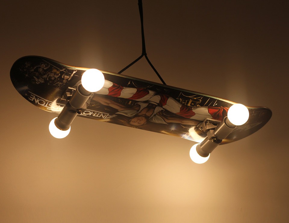 skateboard light diy