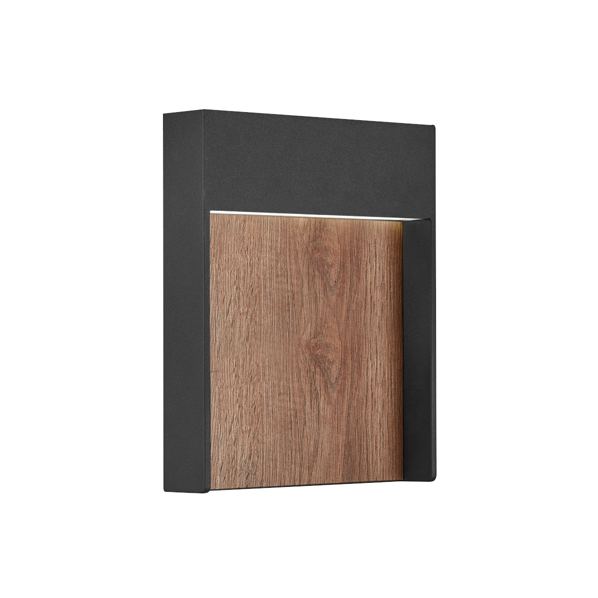 Flat Wall Light Fixed Surface Mounted Anthracite Brown