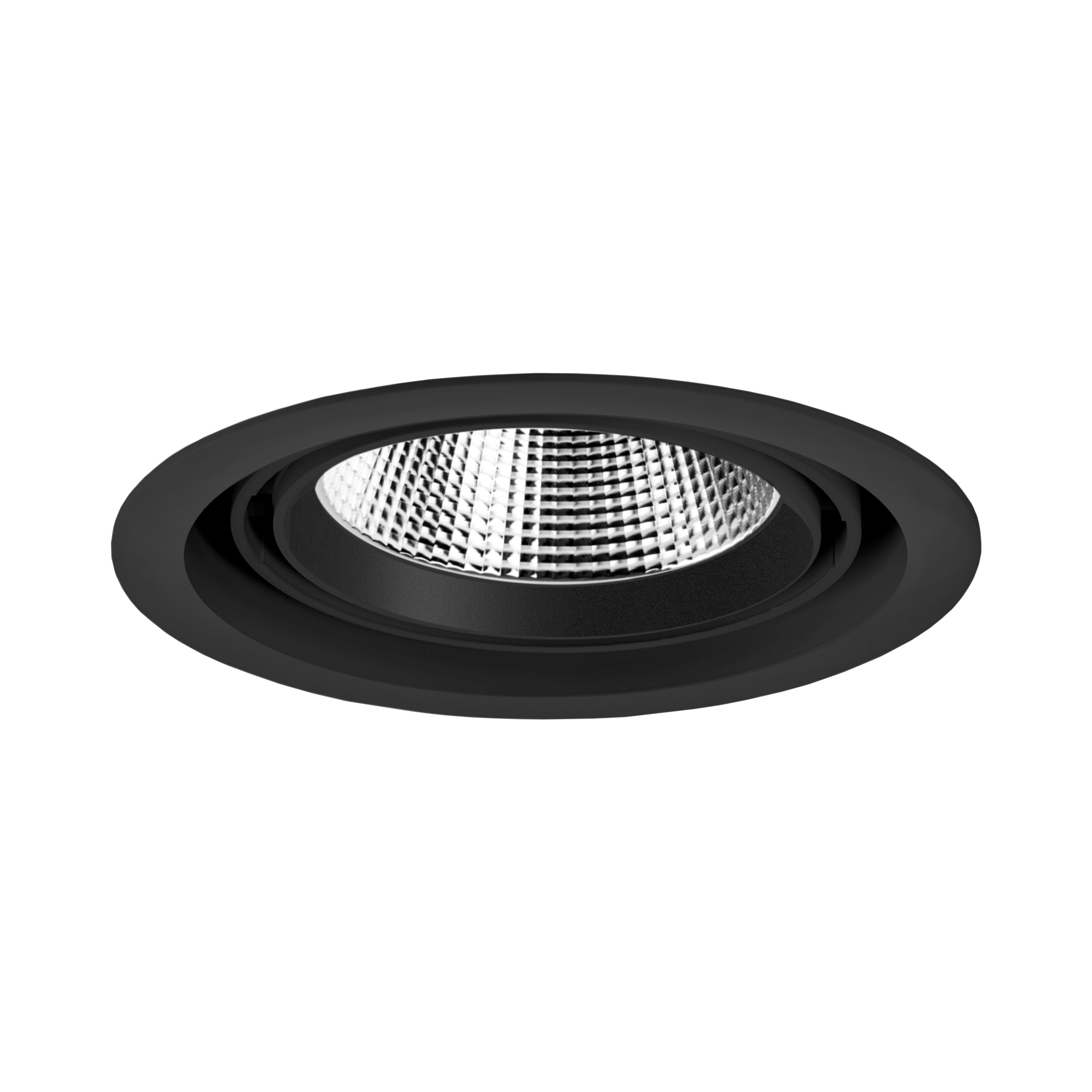Bravado Round Adjustable Recessed Downlight Textured Black