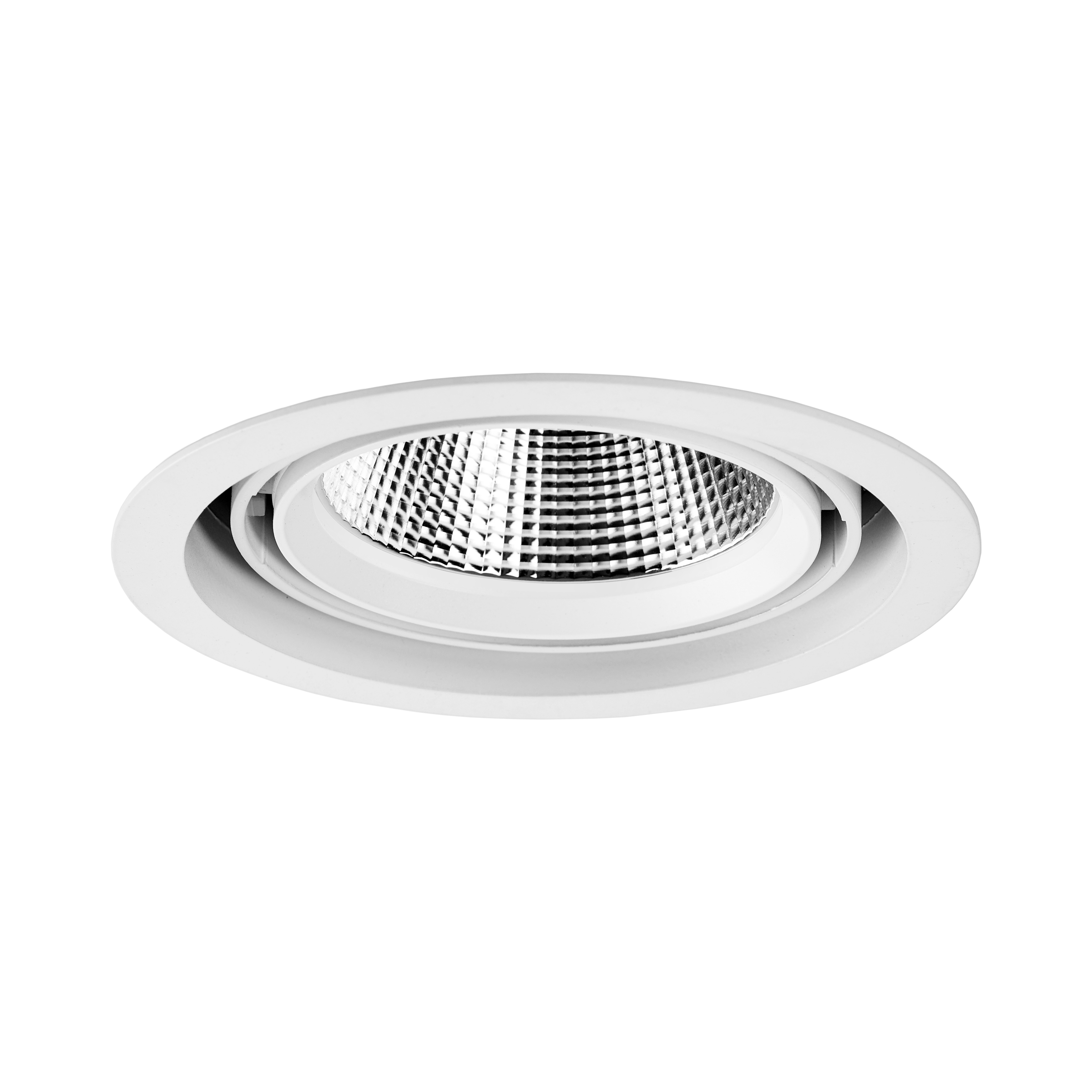 Bravado Round Adjustable Recessed Downlight Textured White