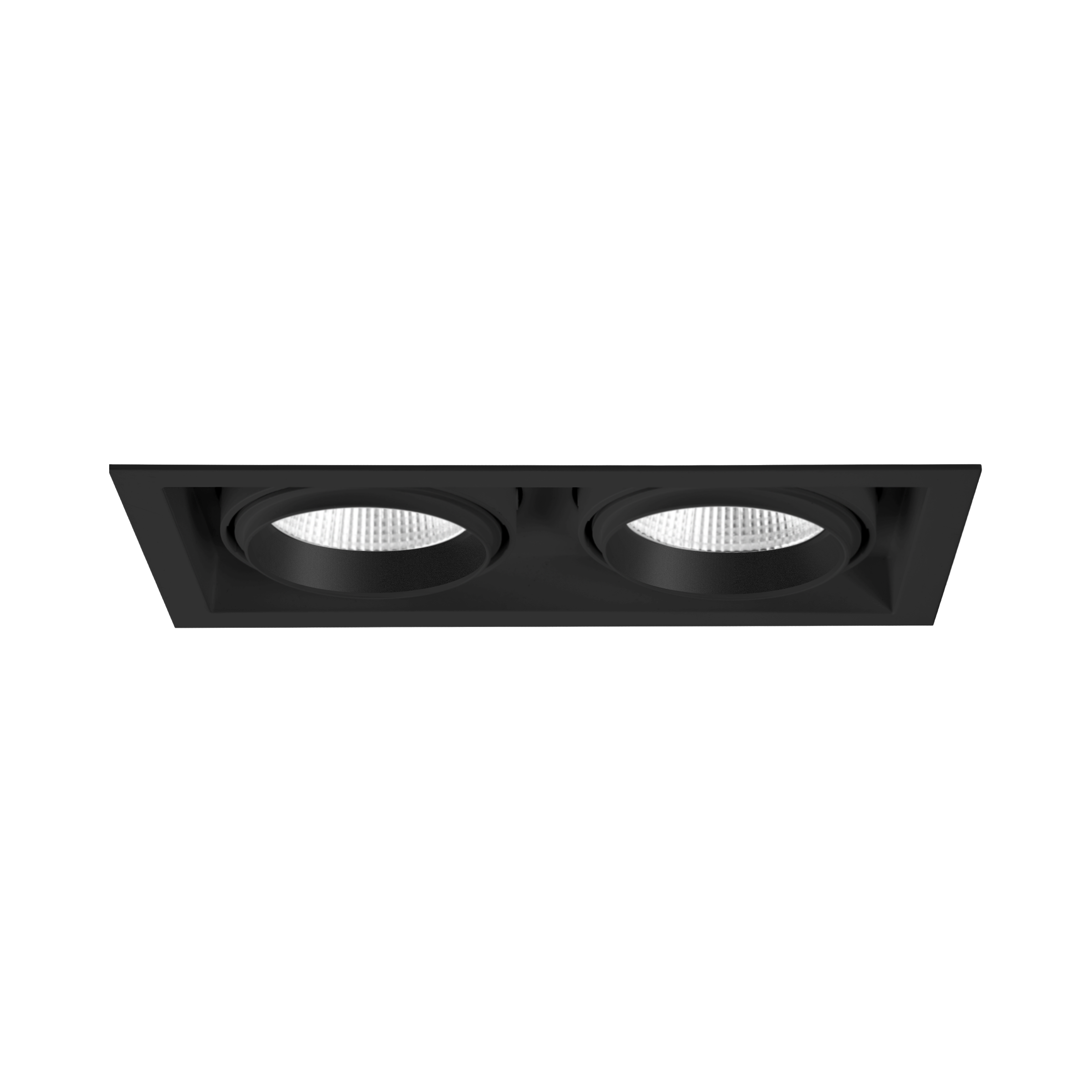 Bravado Twin Adjustable Recessed Downlight Textured Black