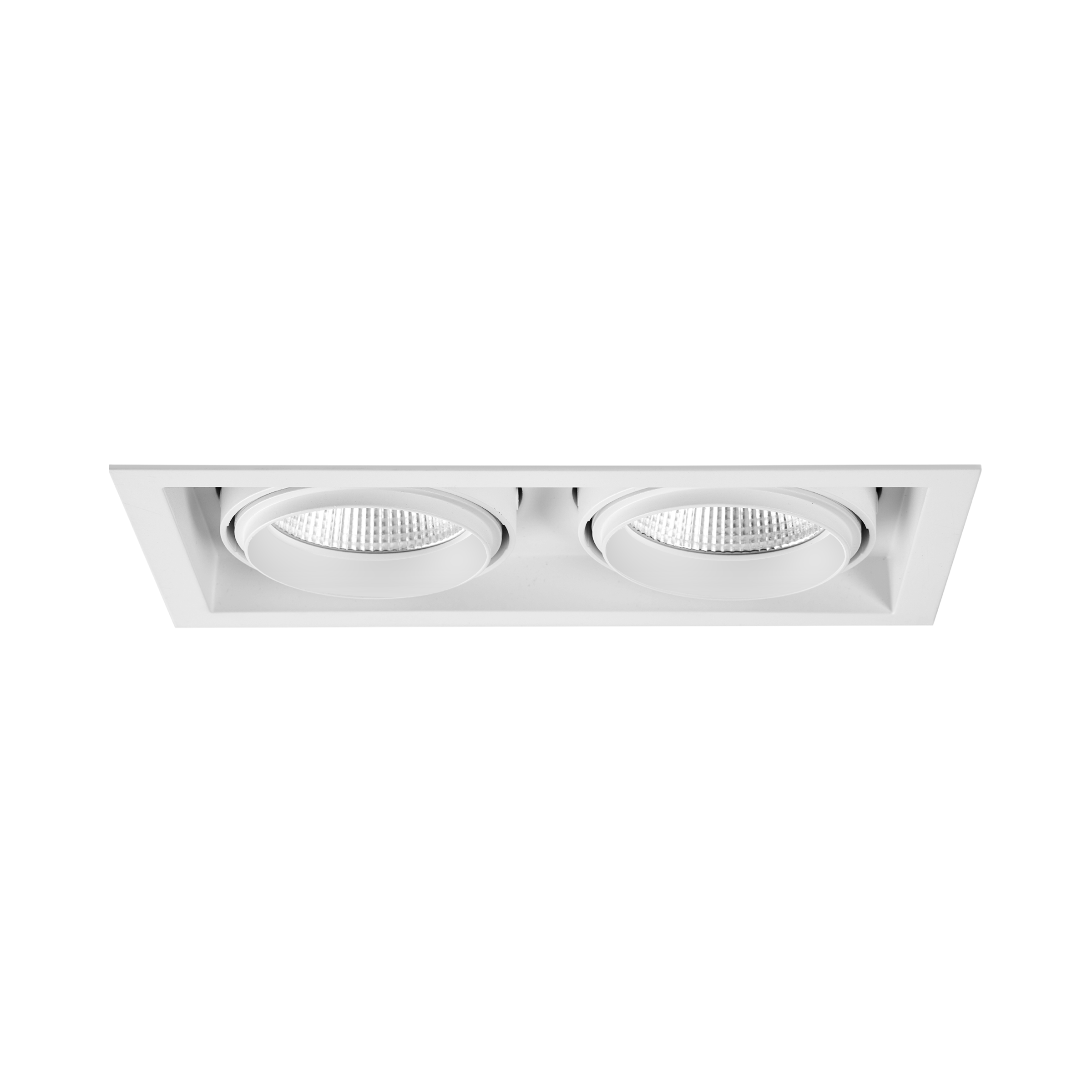 Bravado Twin Adjustable Recessed Downlight Textured White