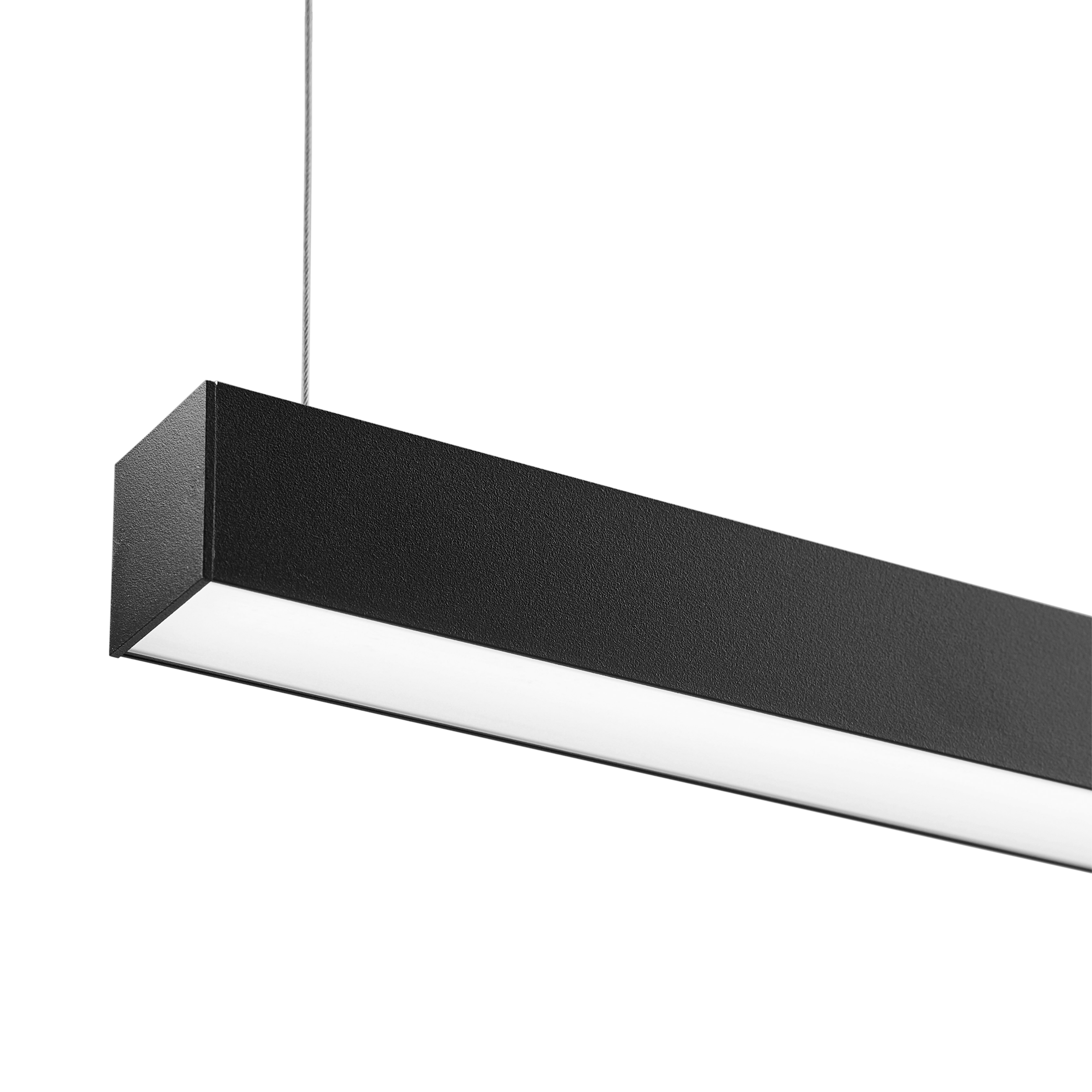 Decibel Suspended Linear Textured Black Opal