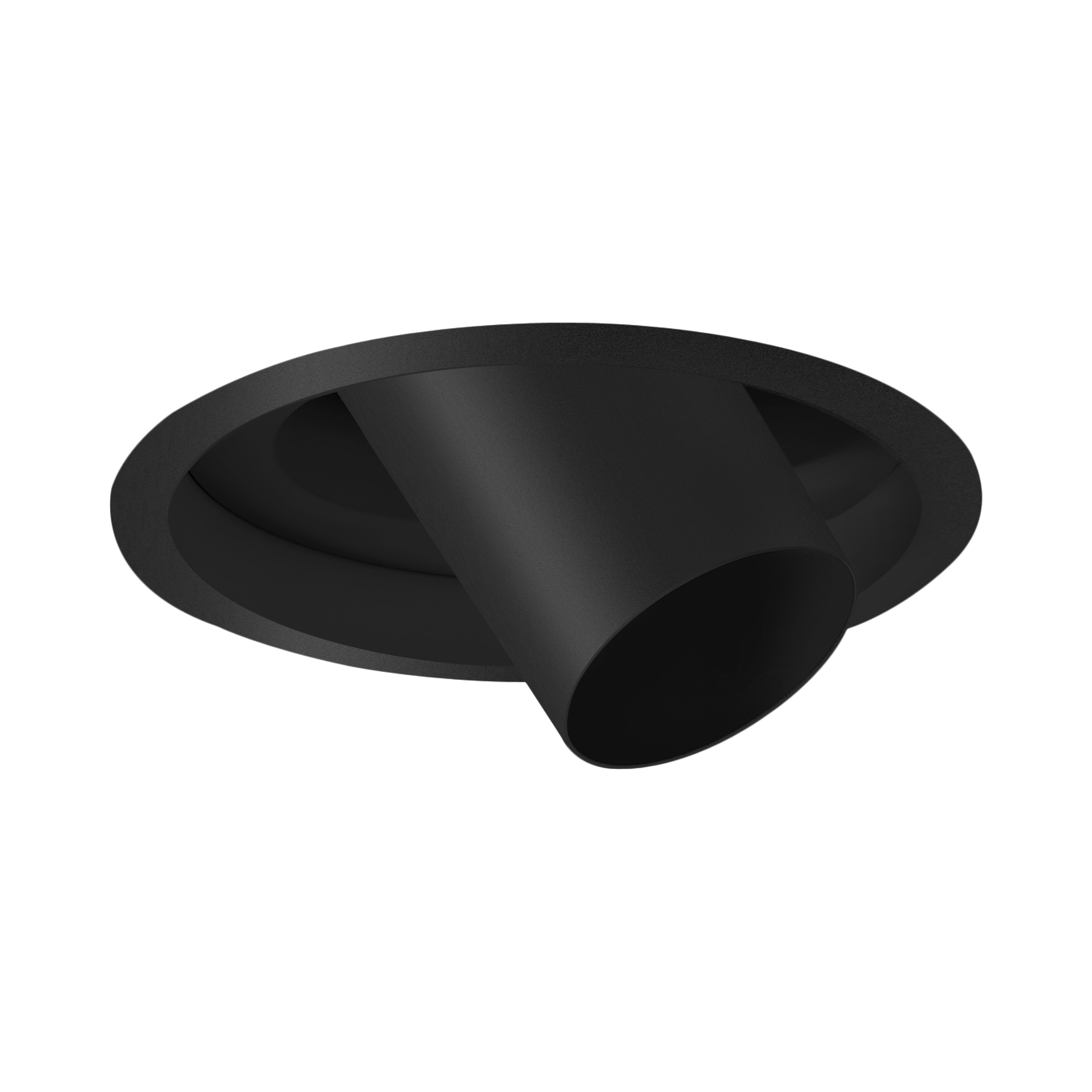 Flow XS Adjustable Recessed Downlight Textured Black