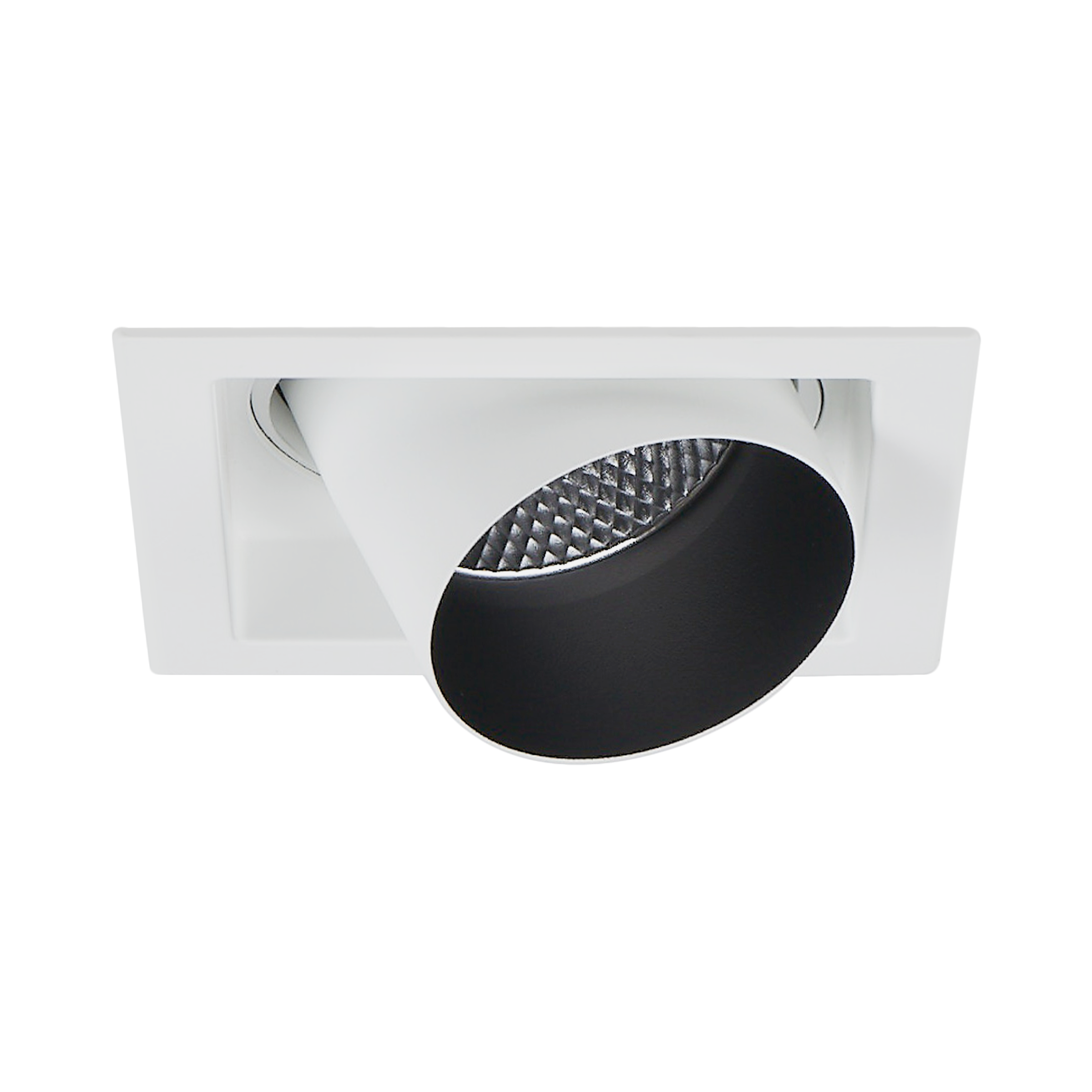 Flux S Square Adjustable Recessed Downlight Textured White