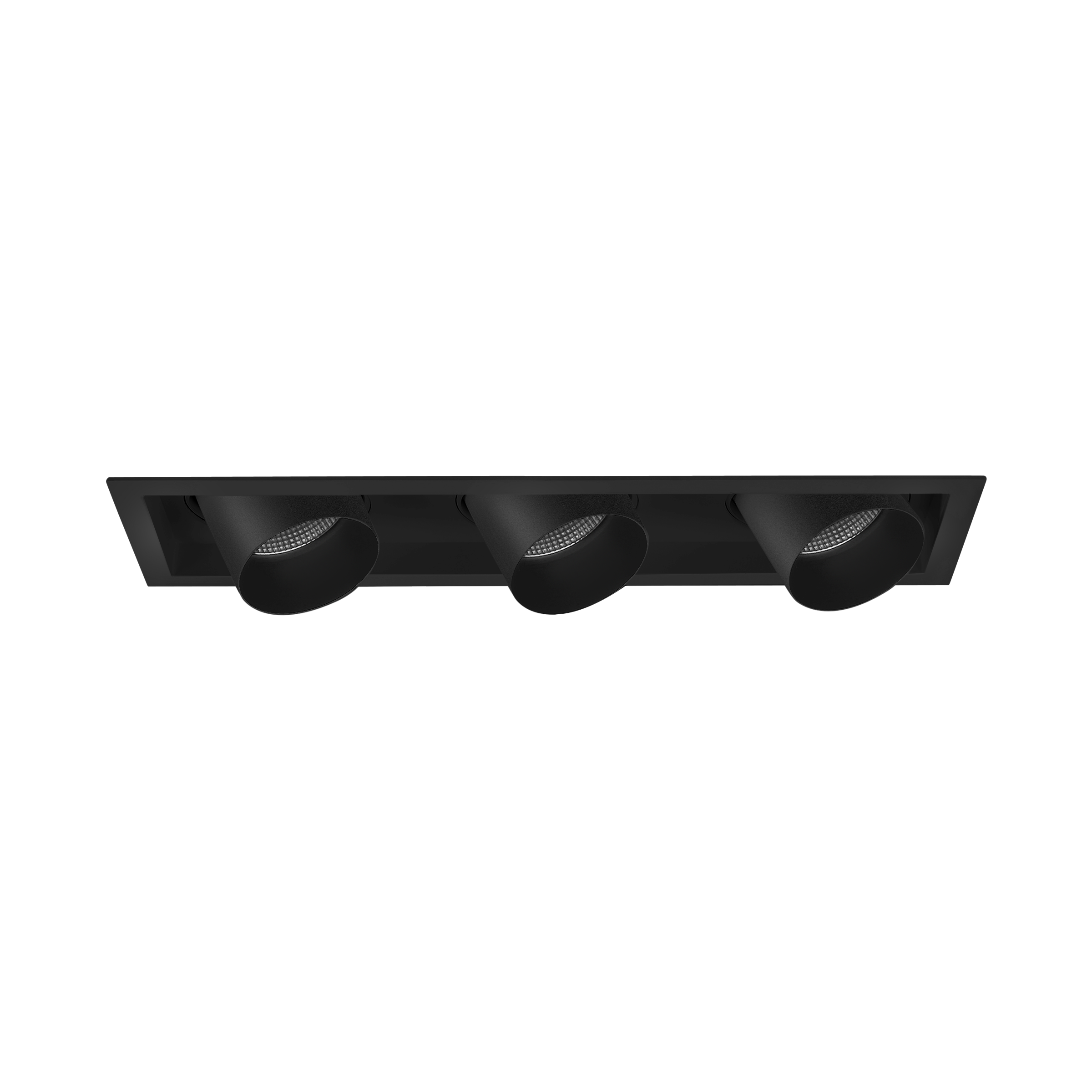Flux S Triple Adjustable Recessed Downlight Textured Black