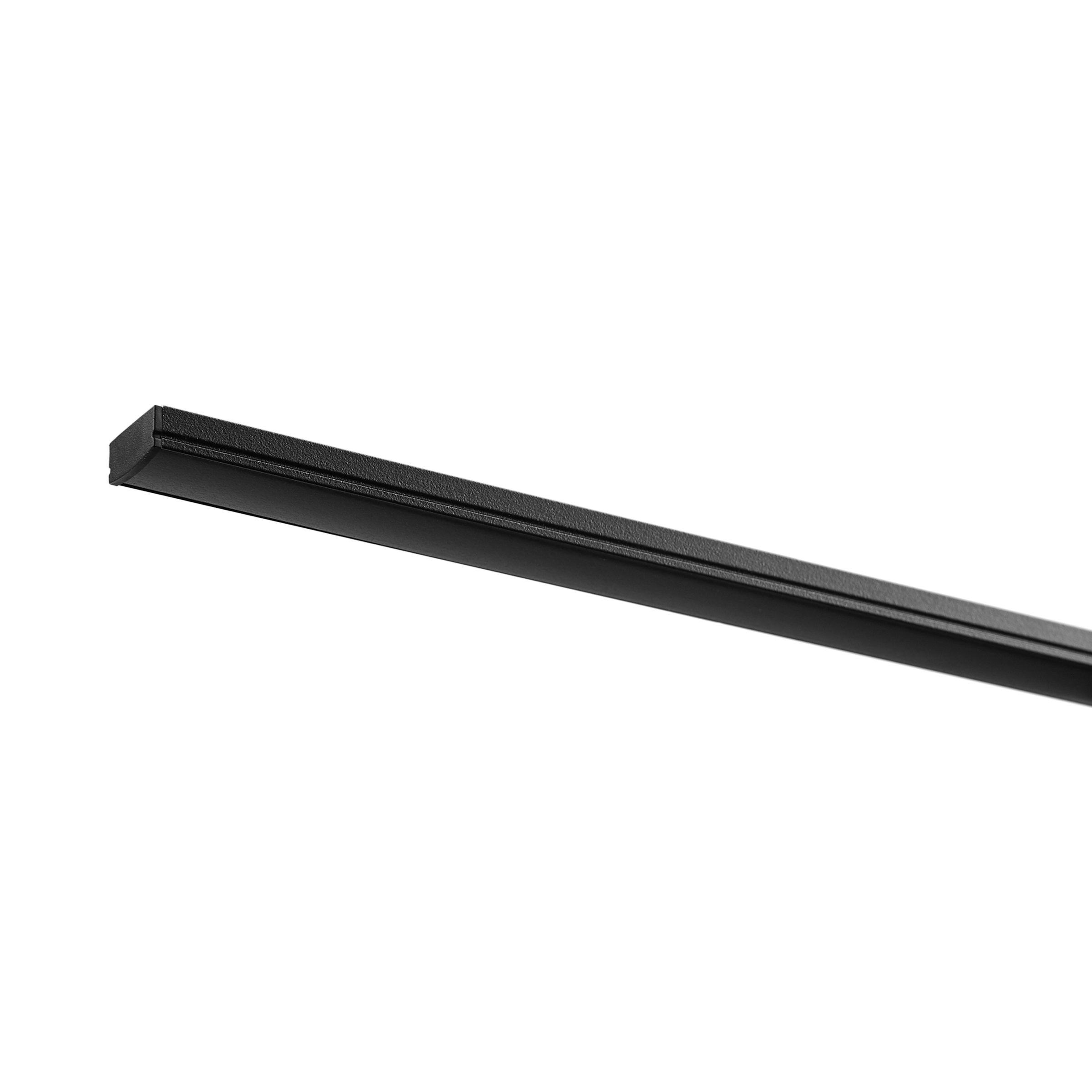 Harmony Fixed Surface Mounted Linear Textured Black Smoked