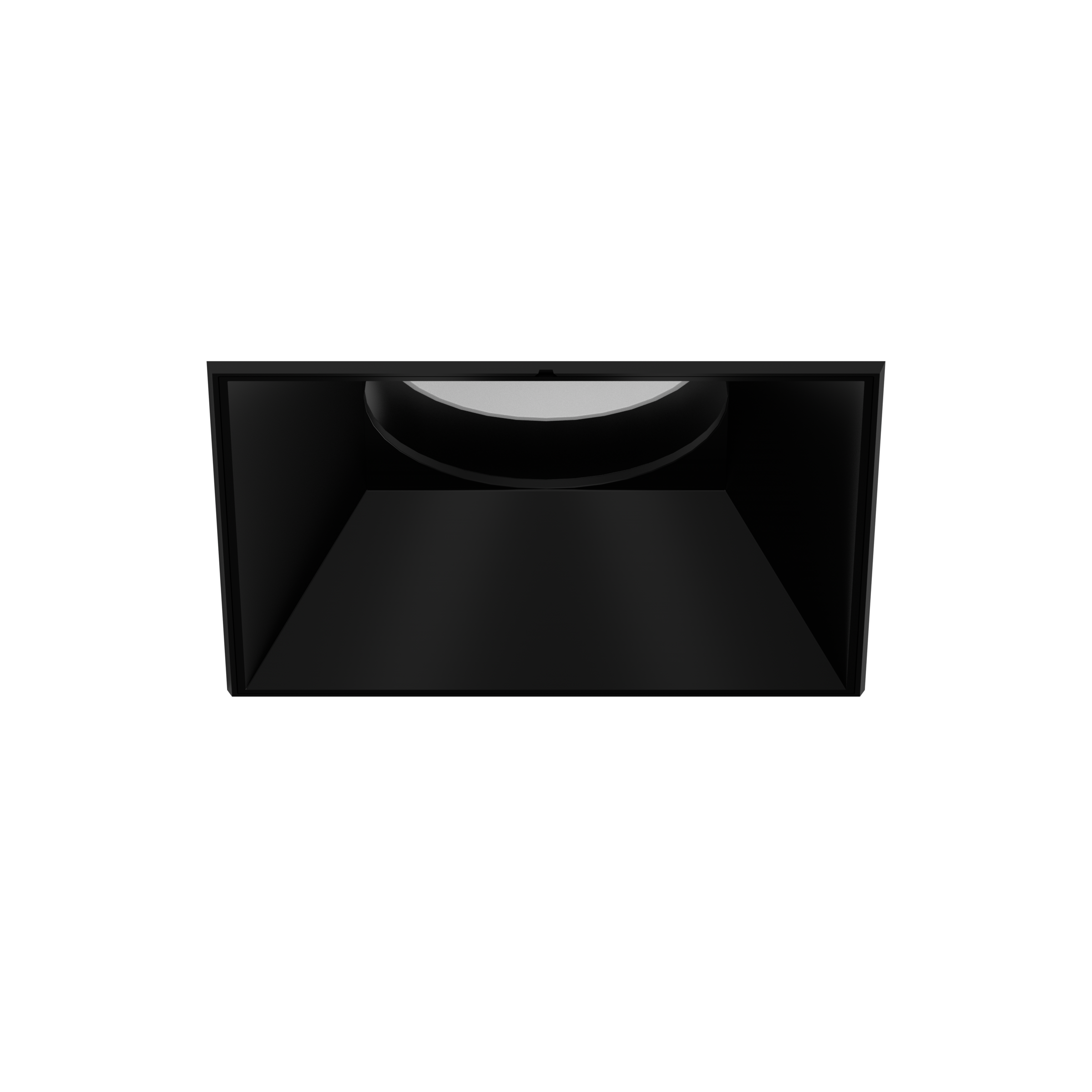 Olio Square Trimless Adjustable Recessed Downlight Textured Black White AG Ring Black Sec Ref