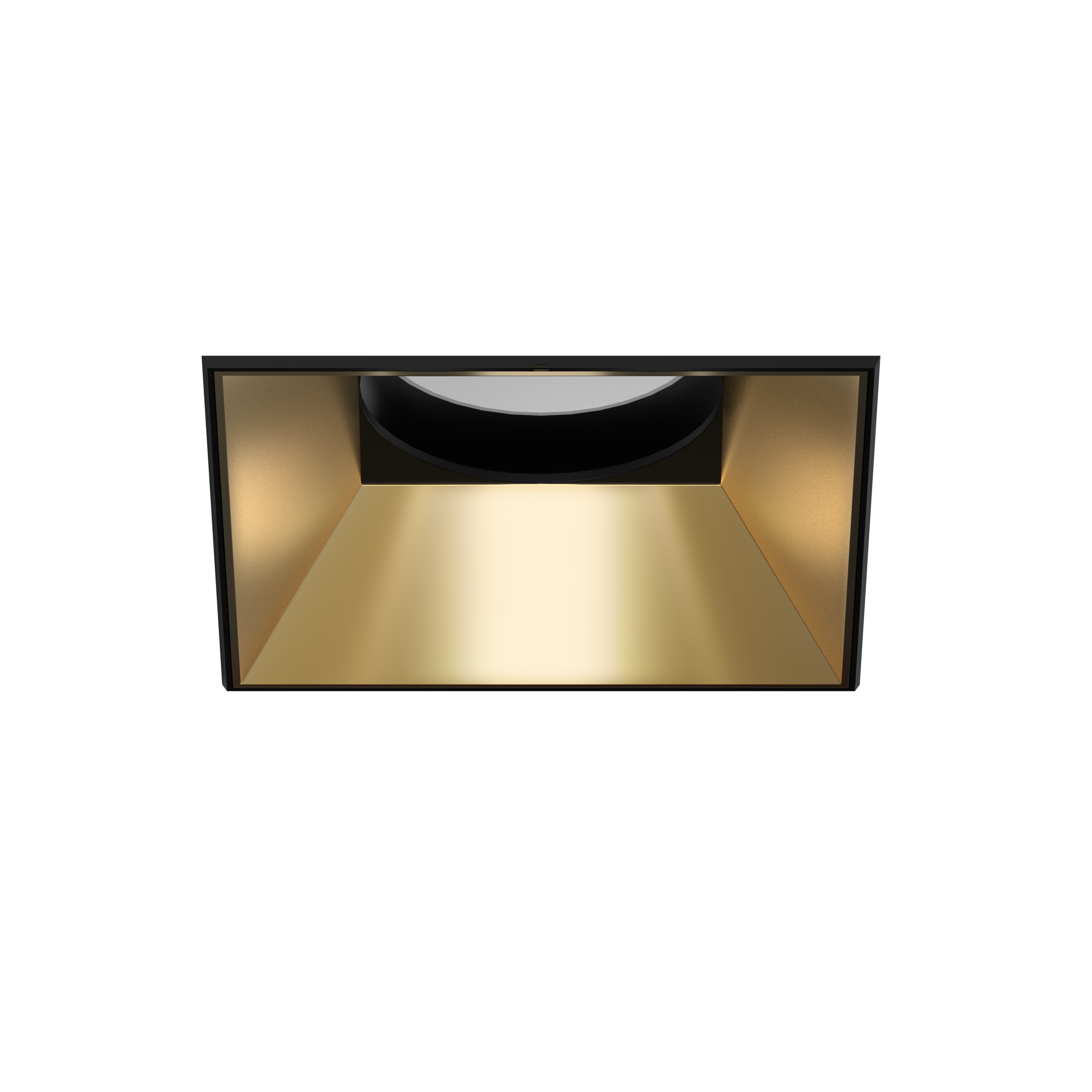 Olio Square Trimless Adjustable Recessed Downlight Textured Black White AG Ring Gold Sec Ref