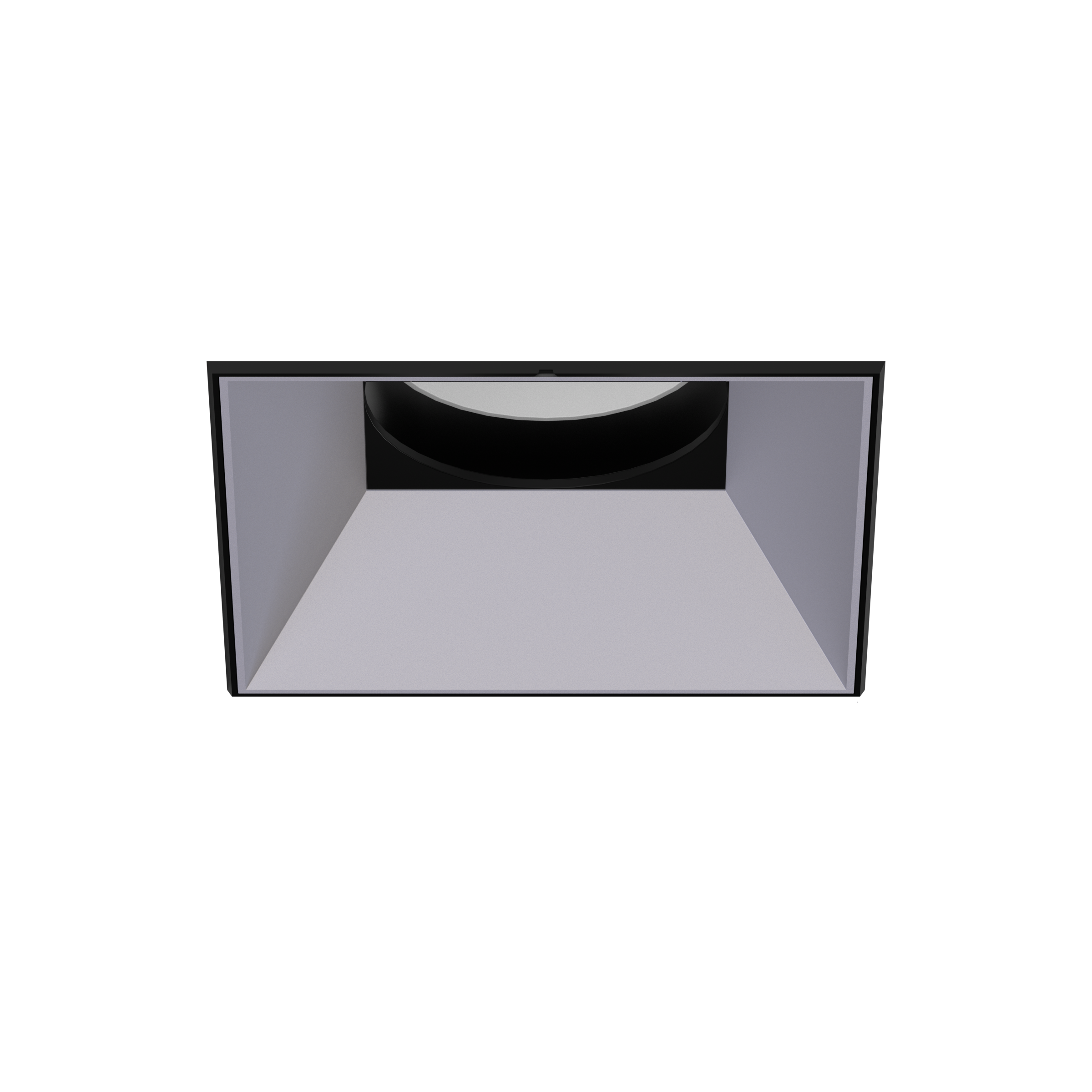 Olio Square Trimless Adjustable Recessed Downlight Textured Black White AG Ring Matt Sec Ref