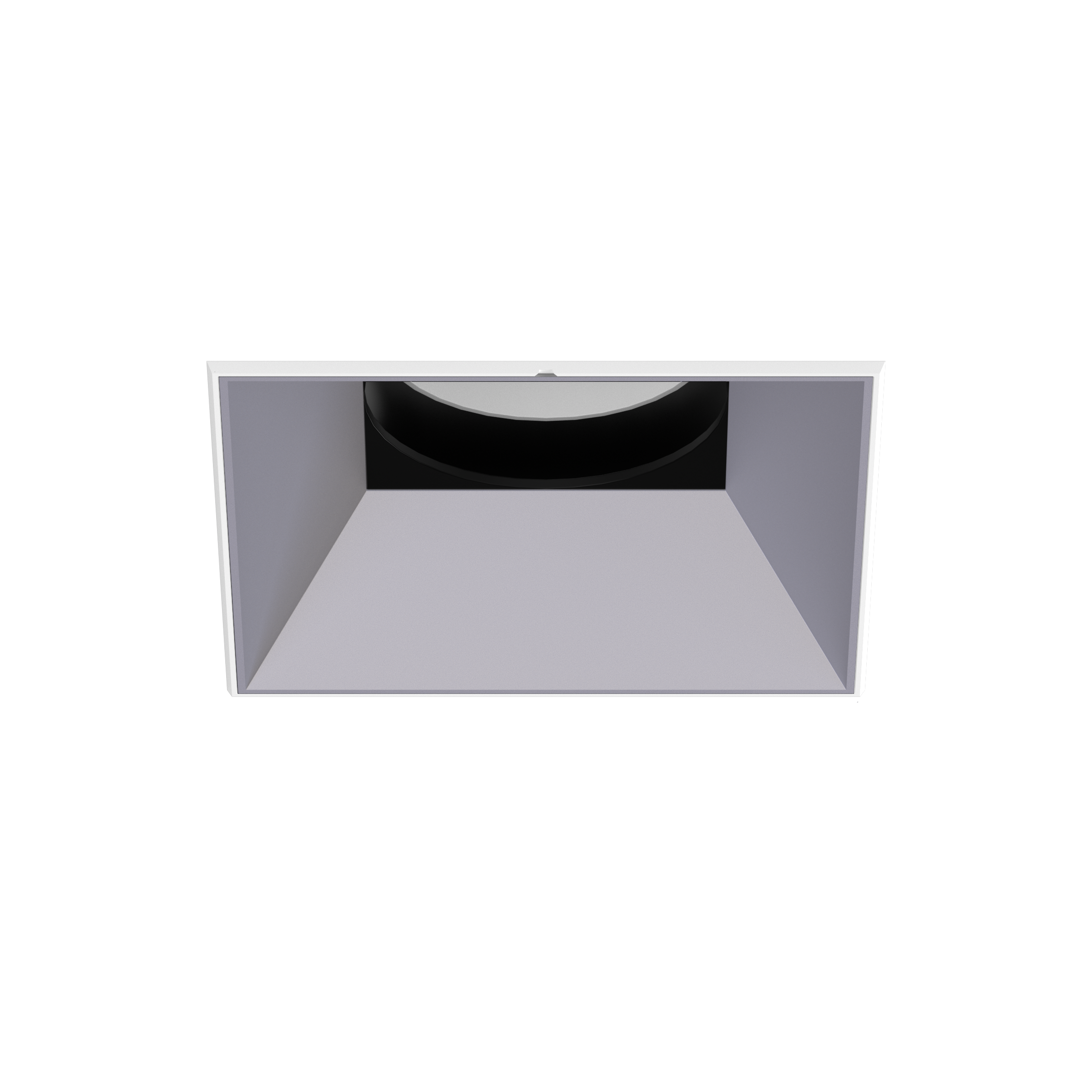 Olio Square Trimless Adjustable Recessed Downlight Textured White White AG Ring Matt Sec Ref