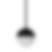 Perene Half Sphere Rod Suspended Pendant Chrome