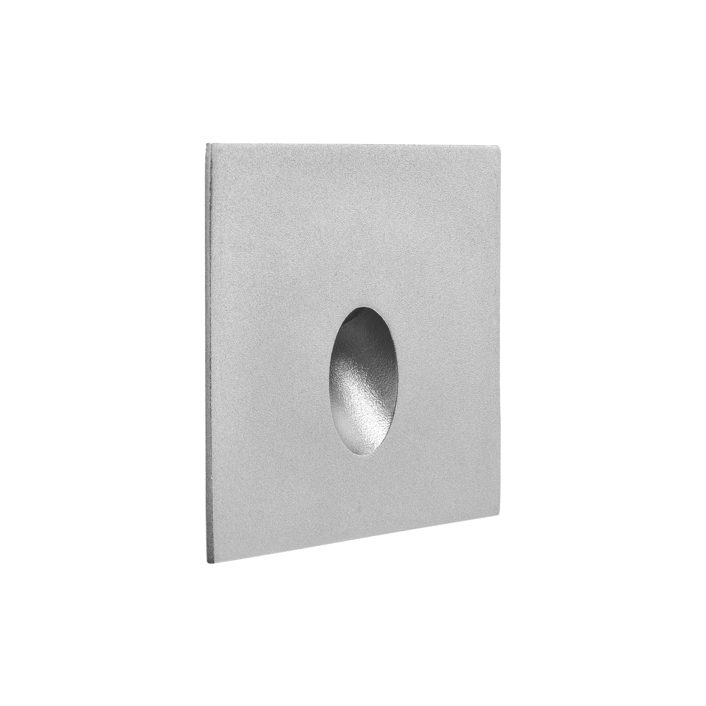 Step Quadro Fixed Recessed Wall Light Textured Grey