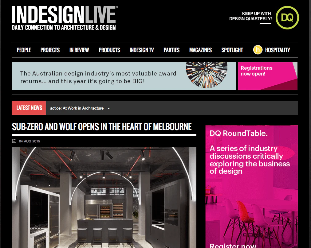 Sub-Zero & Wolf: Indesign Live