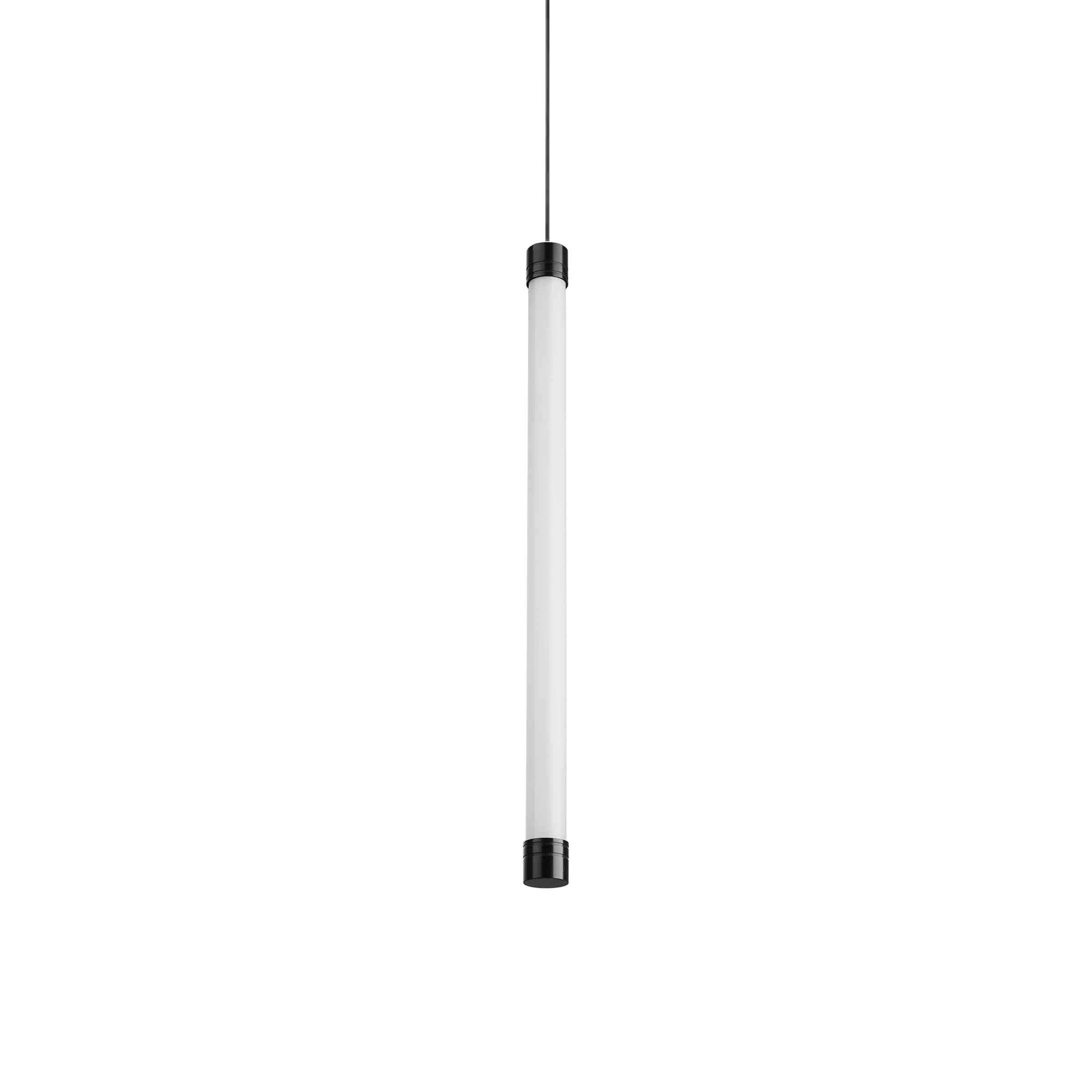 Twin Stick S Flex Suspended Vertical Pendant Black