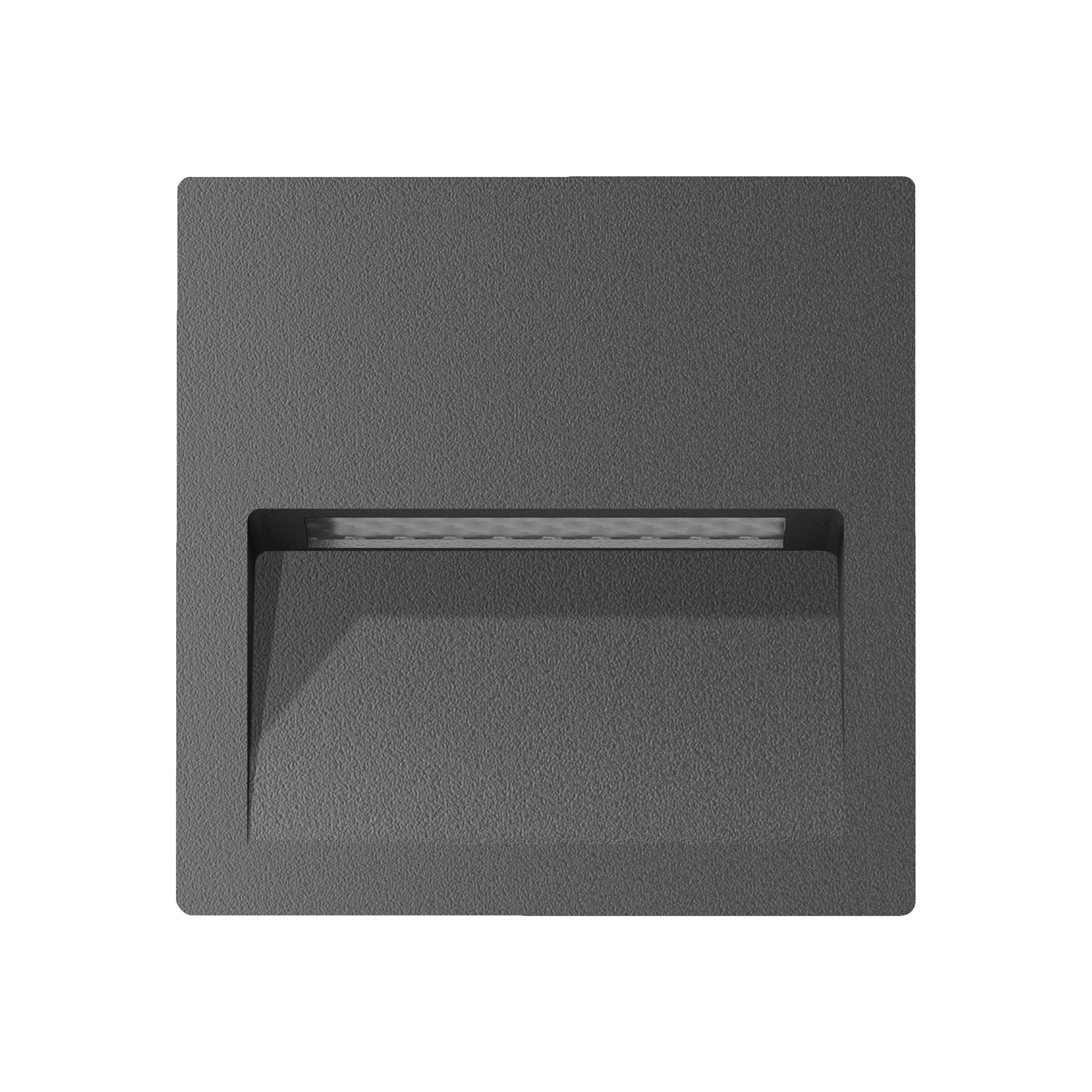Wall Step Square Wall Light Fixed Recessed Dark Grey1