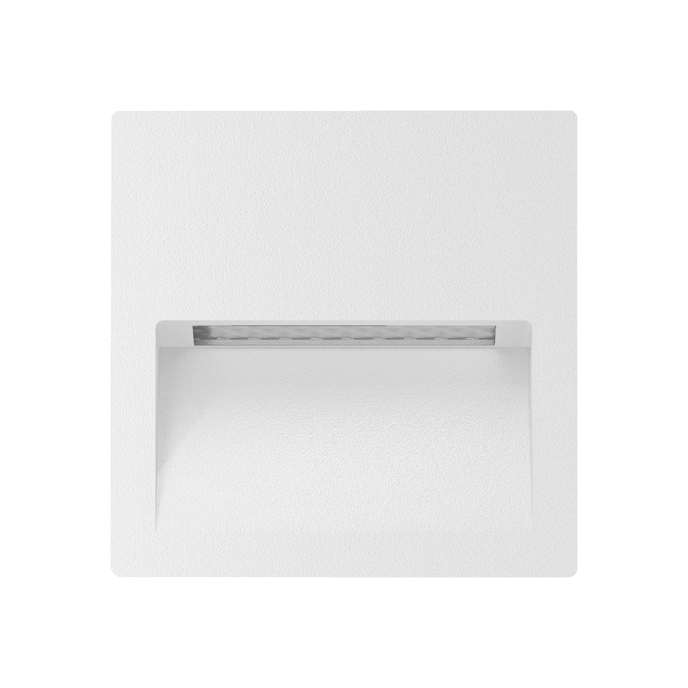 Wall Step Square Wall Light Fixed Recessed White1